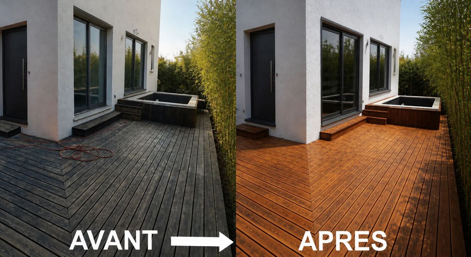 Parquet à chevrons rénové et vitrifié devant une cheminée ancienne à Rennes